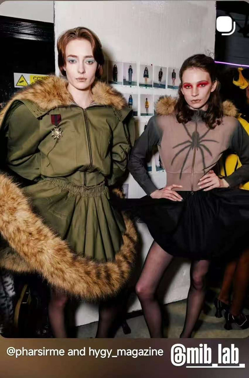 MIBLAB Genève, shooting backstage pour ongles press-on premium et réutilisables dans un univers mode audacieux.