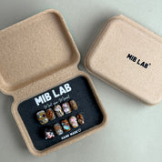 Coffret MIB LAB Velvet Parade avec press on nails premium réutilisables, kit complet, retrait à Genève et livraison en Suisse.