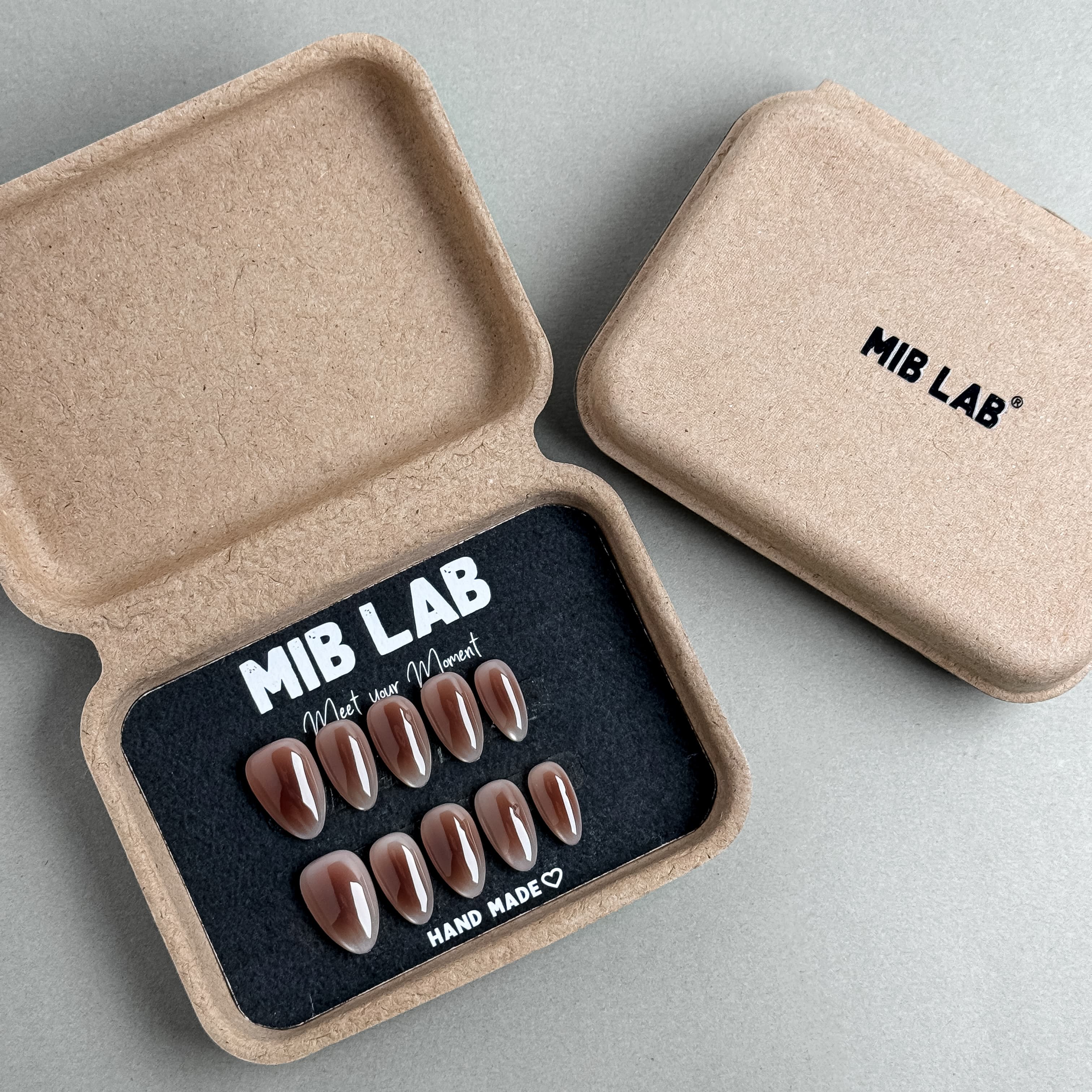 MIBLAB packaging box showcasing the Cinnamon Roll nail set